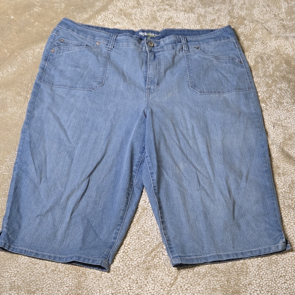 Style‎ & Co. Blue High Waist Women Shorts 357